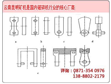 幾種常見的碎石機錘頭設計方案